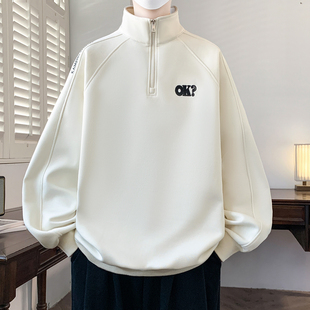 春季卫衣12岁男孩13青少年初中学生14帅气15大童潮流半高领打底衫