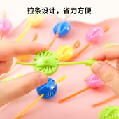 迷你小号拉尺陀螺玩具 糖果色拉尺陀螺 儿童旋转拉尺陀螺玩具新款