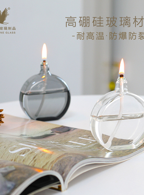 欧式简约玻璃精油香薰灯烛台浪漫客厅卧室创意特色礼物家居摆件