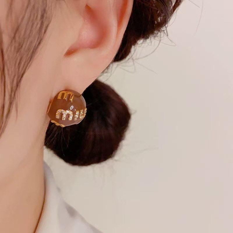 复古安哥拉红滴油珐琅M字母球形耳钉 s925银针气质设计感时尚耳饰,饰品/流行首饰/时尚饰品新,耳环,淘宝优惠券,粉丝福利购,淘宝优惠卷