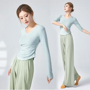 舞蹈练功服套装中长袖艺考服装
