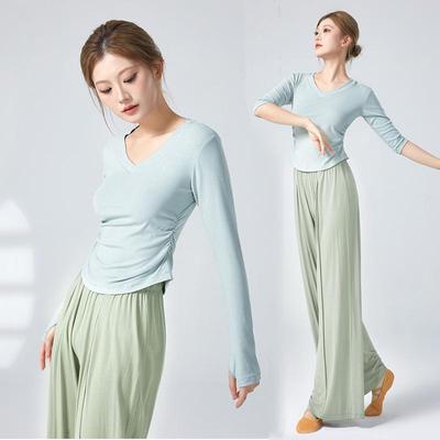 舞蹈练功服套装中长袖艺考服装