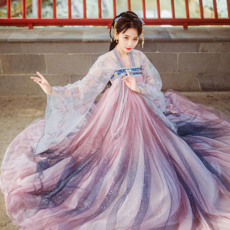 汉服女夏季仙气花神赋超仙飘逸古风齐胸襦裙中国风学生古装白菜价