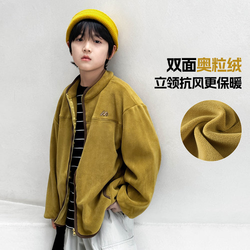双面奥利绒休闲保暖外套