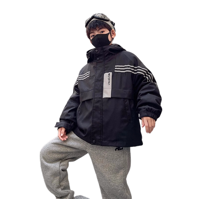 儿童冲锋衣羽绒服三合一可拆卸