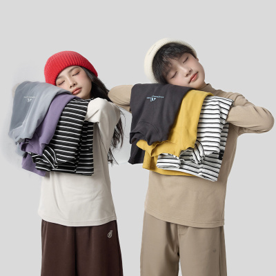 儿童t恤长袖男童德绒打底衫