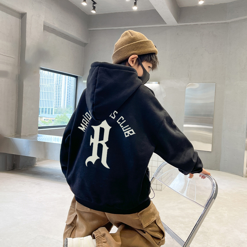 男童卫衣加绒2025新款秋冬