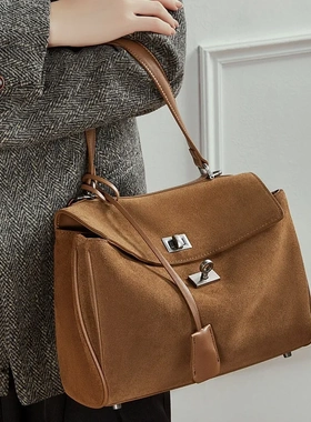 Rodeo中号托特包包女磨砂爆款潮新通勤跨境单肩手提真皮斜挎女包