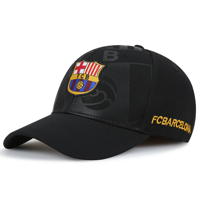 巴萨巴塞罗那秋天足球帽子男潮球迷鸭舌帽纪念品新款女秋季防晒帽