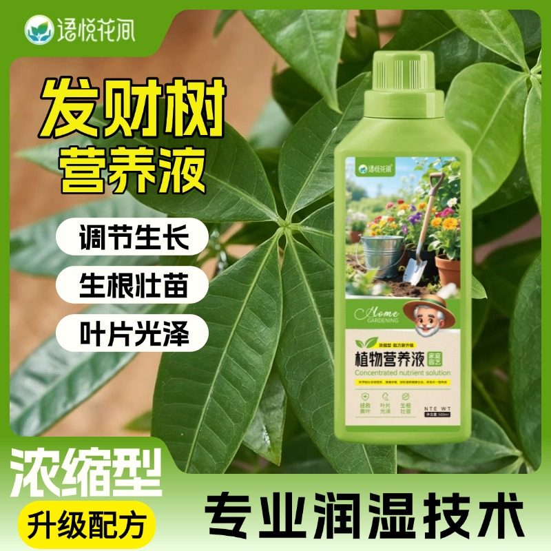 发财树肥料专用肥营养液植物叶子发黄烂根怎么办金钱树花肥,鲜花速递/花卉仿真/绿植园艺,家庭园艺肥料,淘宝优惠券,粉丝福利购,淘宝优惠卷