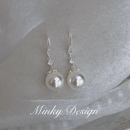 「半岛舞会」长款 施家珍珠耳饰蚊香盘耳夹无耳洞气质耳环小众耳钉