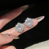 「秘境之眼」天然玉髓耳饰蚊香盘耳夹无耳洞女耳环小众高奢耳钉银