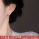 「月间童话」星月小耳钉蚊香盘耳夹无耳洞女耳环小众高级耳钉纯银