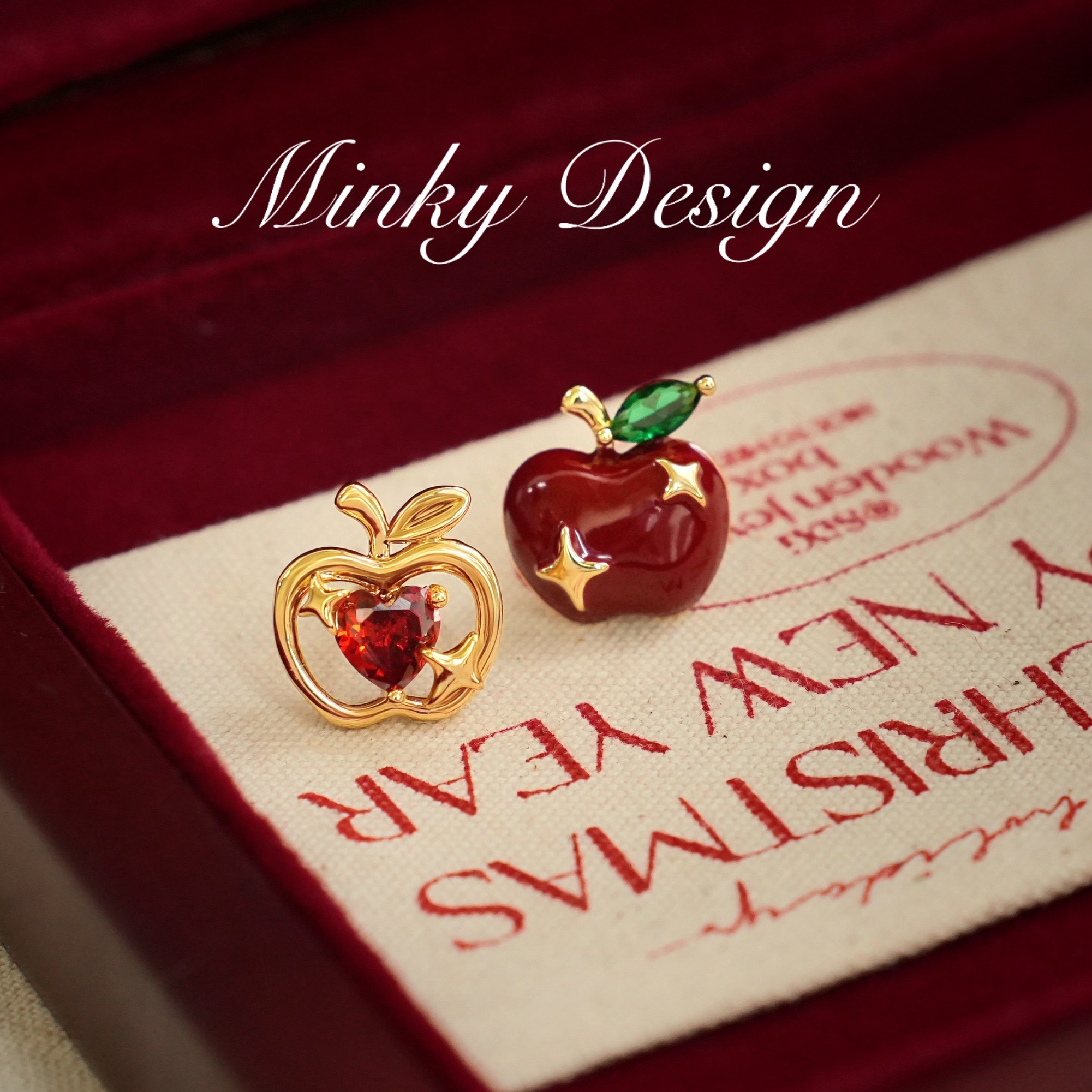 「可爱苹果」红色苹果耳钉简约蚊香盘耳夹无耳洞可爱耳环百搭耳饰,饰品/流行首饰/时尚饰品新,耳夹,淘宝优惠券,粉丝福利购,淘宝优惠卷