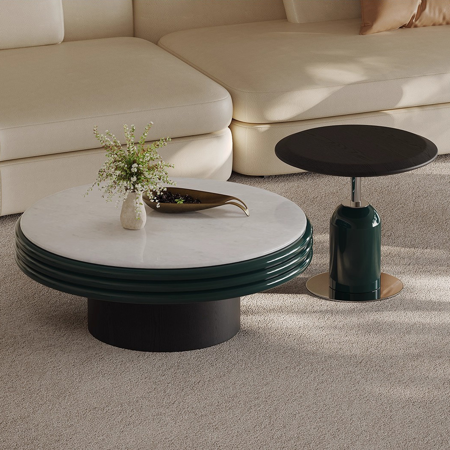 2026创意高端新款天然微晶石茶几