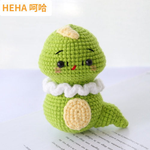 呵哈手工钩针编织生肖挂件小蛇