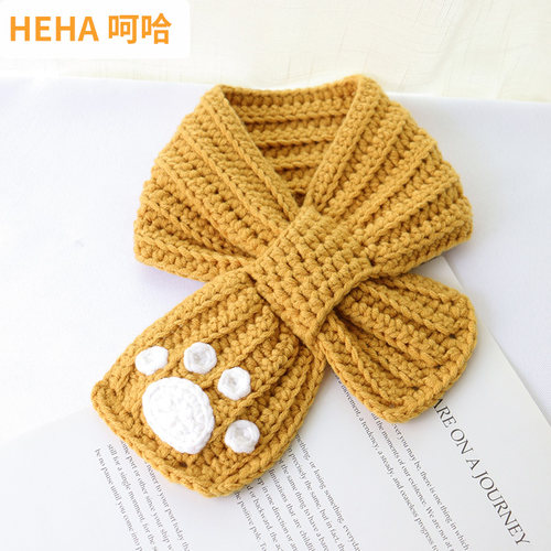 手工diy编织婴儿围巾围脖材料包