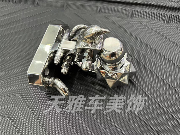 适用于03-22款丰田普拉多霸道拖车钩后保险杠 流氓钩拖车球改装件