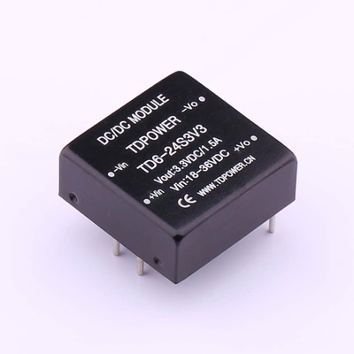 TD6-24S3V3 (Vin=18V~36V Vout=3.3V 1.5A) 电源模块