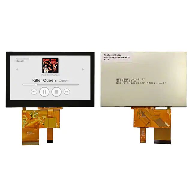 NHD-4.3-480272EF-ATXL#-CTP【LCD TFT W/TOUCH 6 OCLK VIEW】