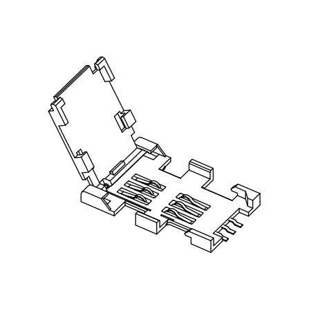 7312S0815X29LF[ 6P SMT WITH PEGS FLIP TOP]