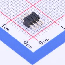 20个起拍  PZ127V-11-04-H25 排针 1.27mm 1x4P 直插 方针