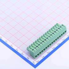 WJ15EDGK-3.81-16P 插拔式接线端子 插头 3.81mm 排数:1 每排P数: