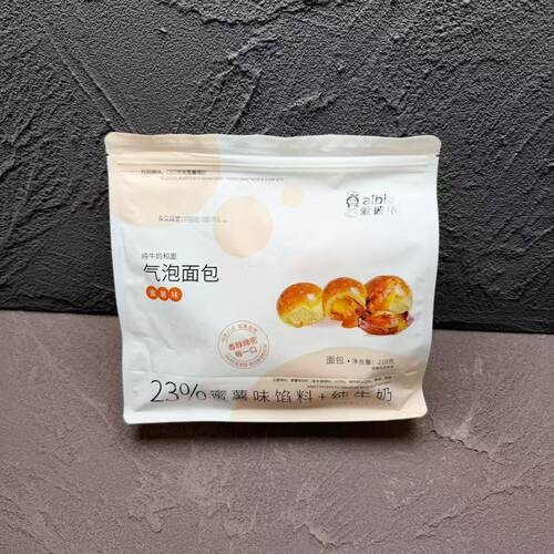 爱彼依气泡面包蜜薯味夹心点心下午茶零食营养早餐218g袋装