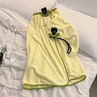 Полотенце для сушки волос желтое + банная юбка