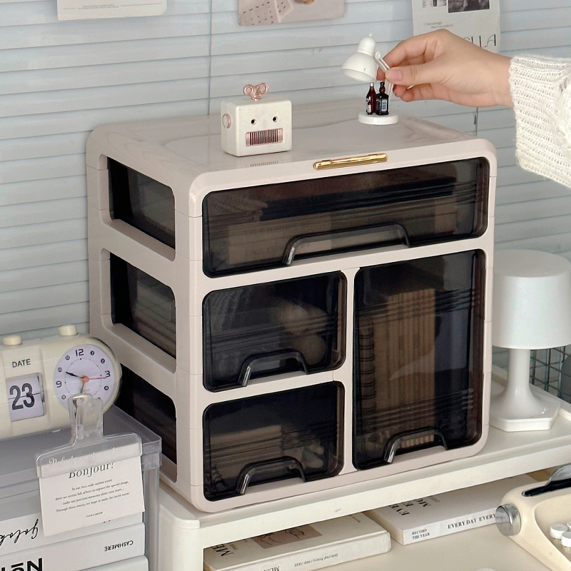 桌面收纳盒抽屉式书桌上宿舍