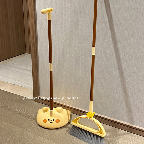 可爱小熊扫把簸箕套装