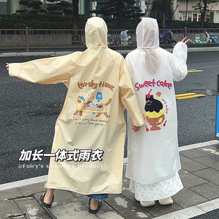 便携户外骑行防暴雨新款 卡通雨衣成人加厚加长全身一体式 单人雨披