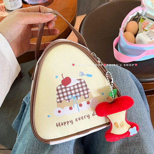 可爱加厚铝箔保温手提早餐便当包