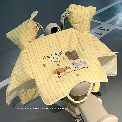 高颜值电瓶车挡风被保暖加厚防风