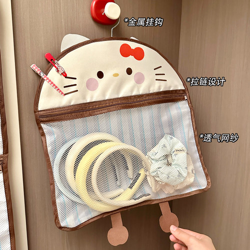 袜子收纳挂袋内衣内裤大容量网兜宿舍衣柜门后床头挂式置物整理袋