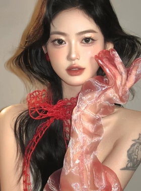 芸琪婚纱新编织镂空颈链气质新娘婚纱礼服小众项链结婚项链结婚