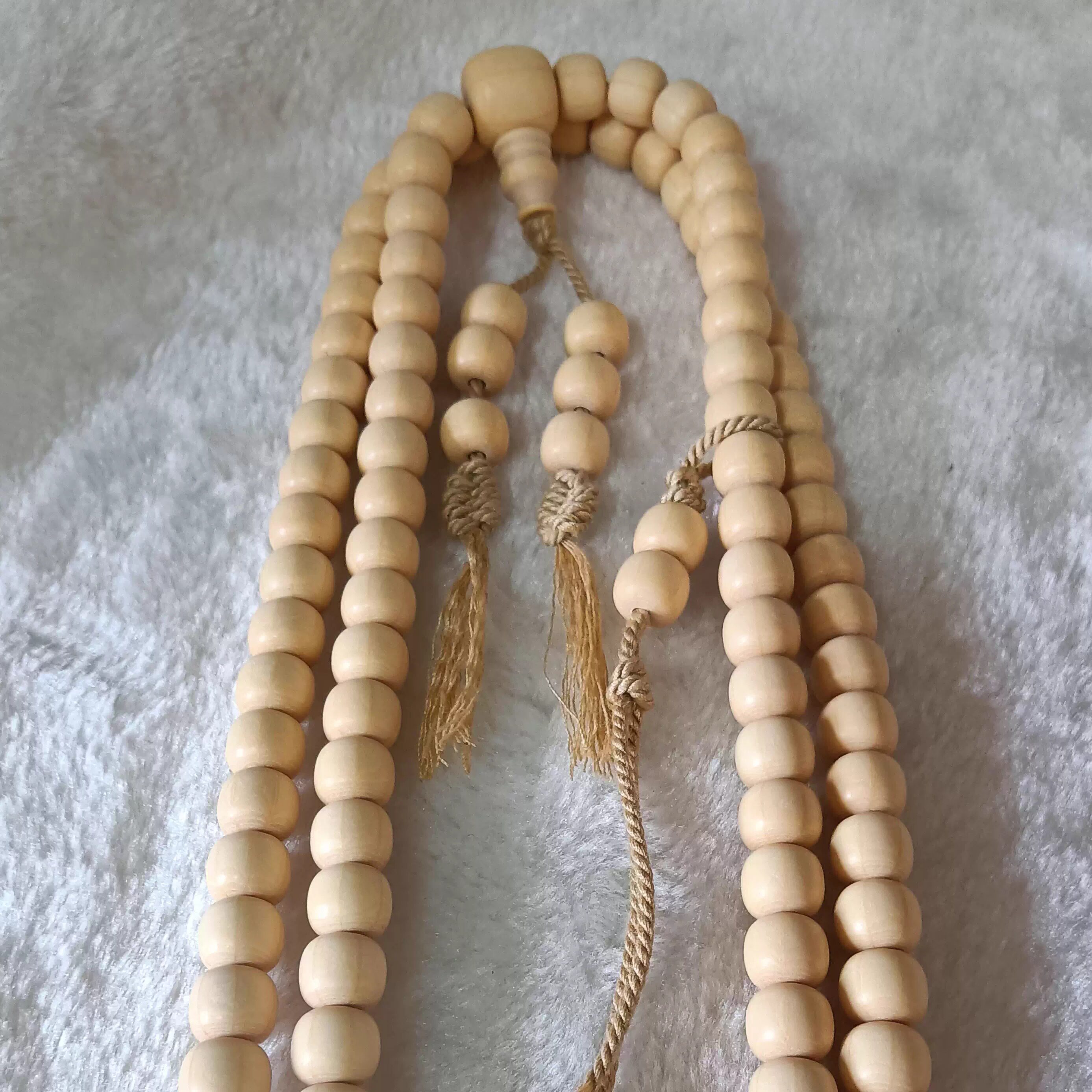 五台六道原木老型桶珠佛珠饰品108颗精品手工木质念珠