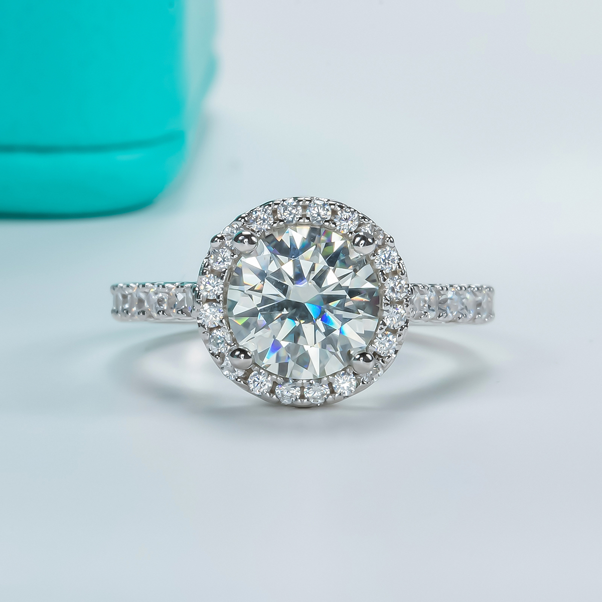 Zhudafu[Synthetic Moissanite] s925 silver 2.0CT Morsang Ring Three Stone Braceletsin the Jewelry/Diamond/Jade/Gold , Artificial gems/Processing gems, 合成碳硅石手饰 category - from Buy2taobao.com to provide professional Taobao agent buy service