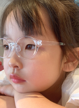 4-8岁儿童眼镜硅胶鼻托EMS软腿近视远视高散弱视斜贝壳视离焦镜片