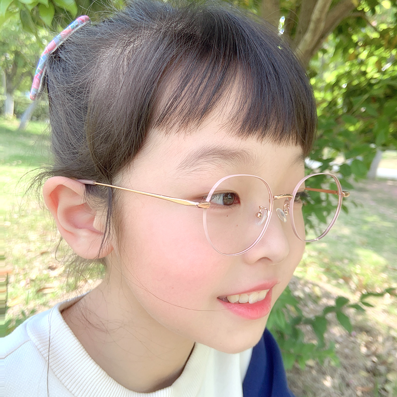 专业配青少年8克超轻纯钛儿童10-20岁近视远视平光防蓝光眼镜架框