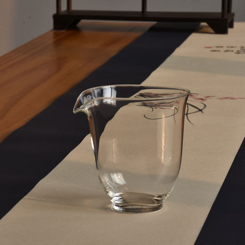 玻璃椭圆公道杯禅意右手杯