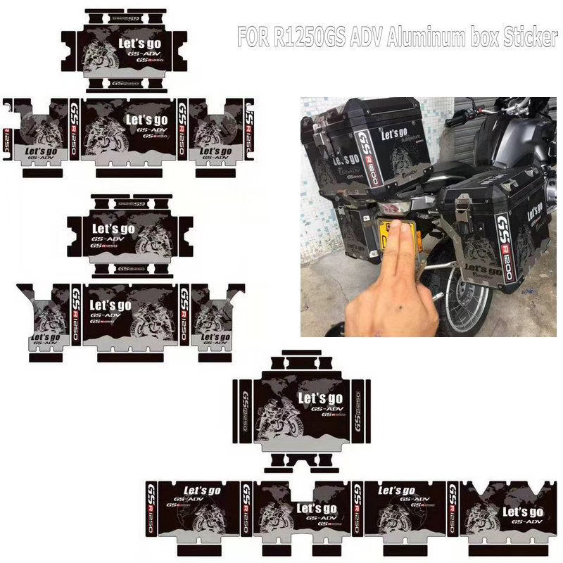 适用宝马R1200GS  R1250GS ADV铝合金箱帖纸防水 反光 耐磨 美观