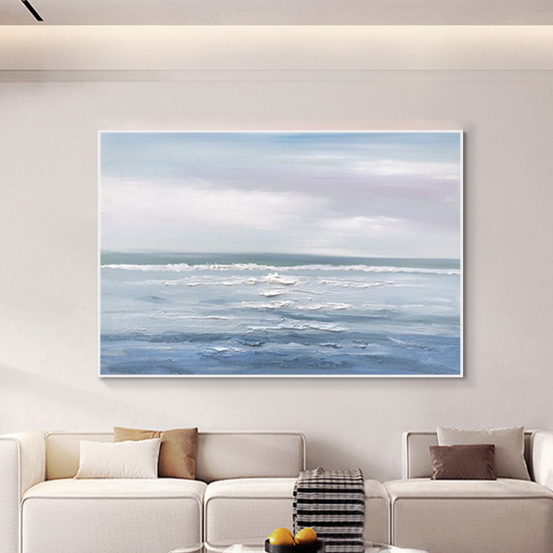 海景手绘油画千彩画苑横版