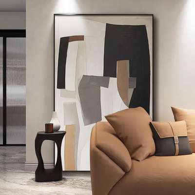 大芬画廊简约抽象手绘油画深圳