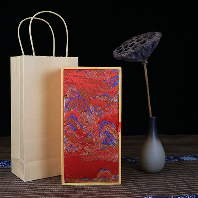 新款中国风普洱红茶绿茶散茶礼盒包装泡袋通用龙珠礼品包装盒空盒