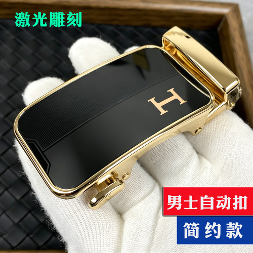 男士高档合金自动扣头3.5cm