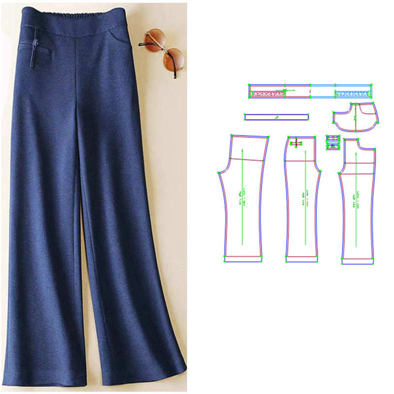 服装纸样新款女装阔腿