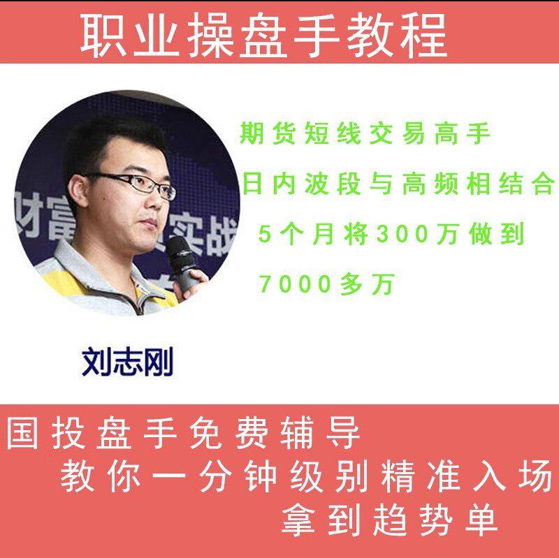 刘志刚期货培训视频教程 期货日内短线高频交易系统培训视频课程