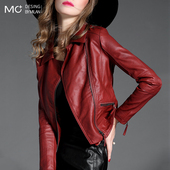 洋气短款 美拉德穿搭修身 pu机车小皮衣外套女2025年春秋新款 皮夹克