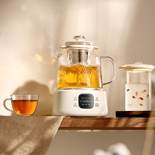 【好物体验专享】小熊炖煮一体全玻璃养生壶恒温养生热水壶纯玻璃